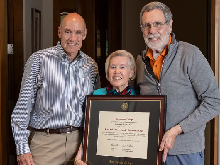Shanker family poses with Koof Kalkstein