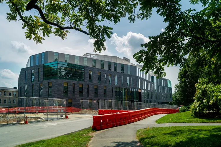 Maxine Frank Singer '52 Hall under construction