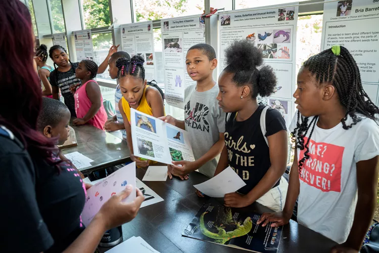 Chester Children's Chorus members present science research