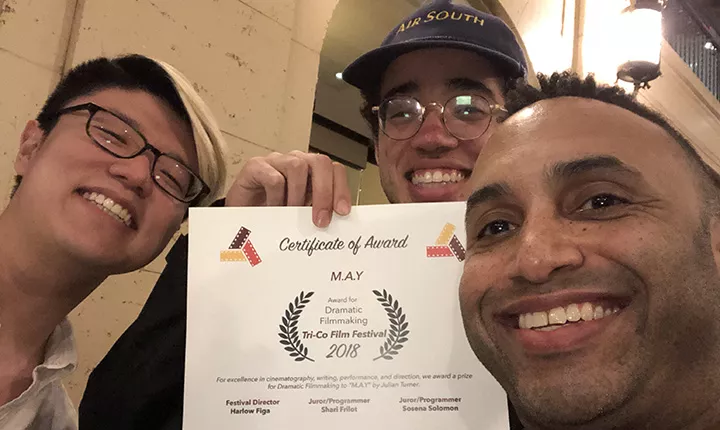Julian Turner '18 at Film Festival