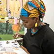 Njideka Crosby '04 painting
