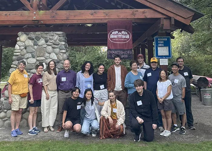 Group photo of ambassadors in outdoor park
