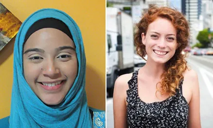 Asma Noray '17 and Mackenzie Welch '16