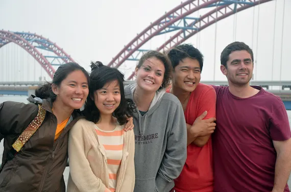 Students at the Jidong Oil Field