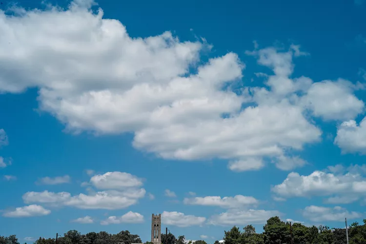 Clouds against blue sky