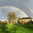 Double rainbow over McCabe Library