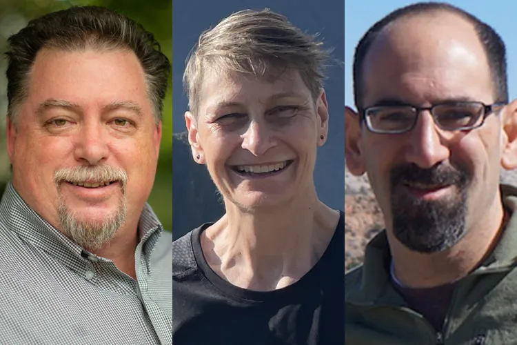 From left: Tim burke, Aimee Johnson, and Jon Kochavi