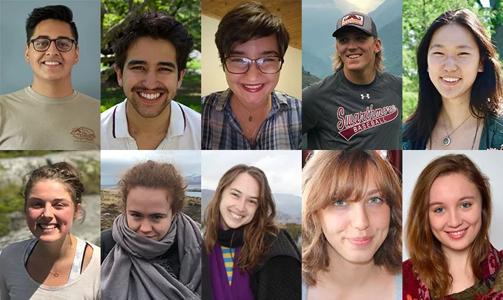 2018 Fulbright students collage