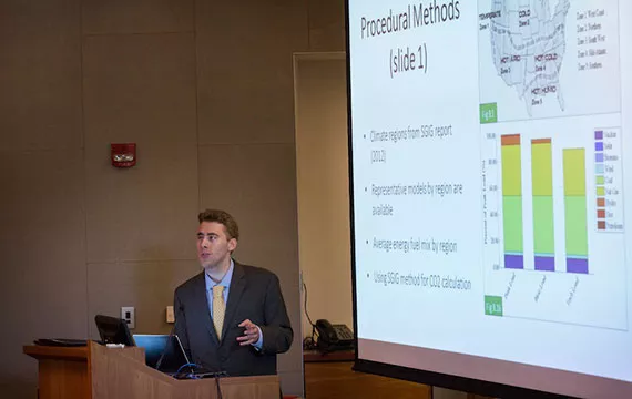 Hayden Dahmm '15 presents his research