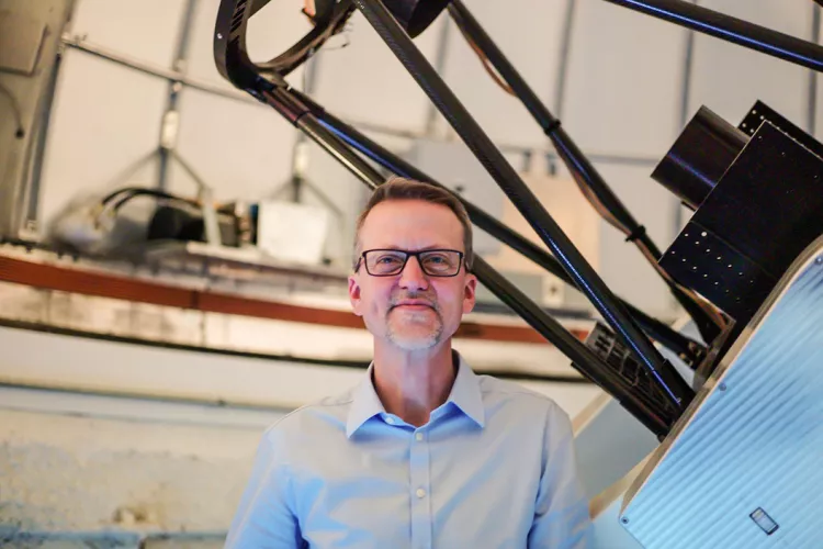Eric Jensen in astronomy observatory
