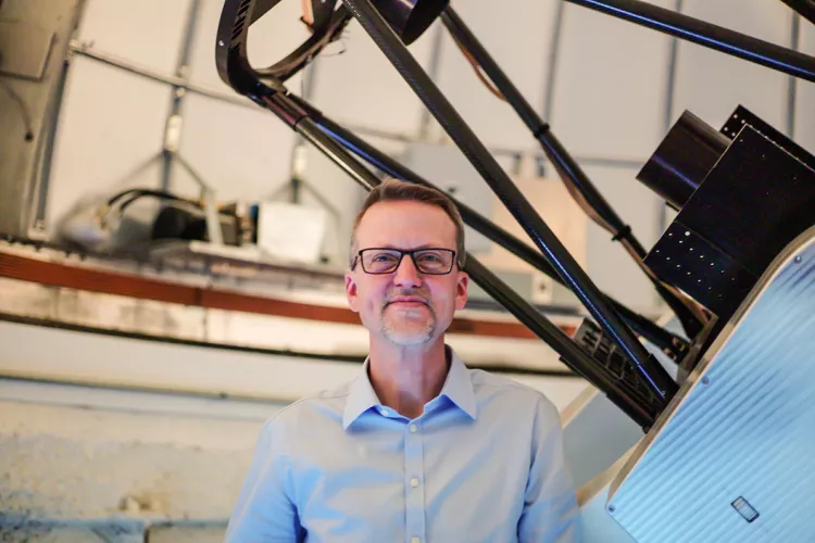 Eric Jensen in astronomy observatory