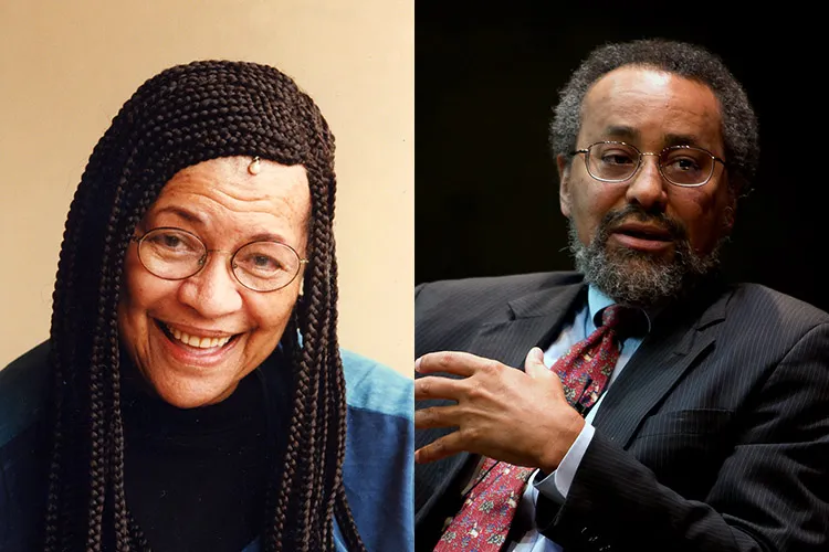 From left,  Kathryn Morgan and Christopher Edley Jr '73, H'99