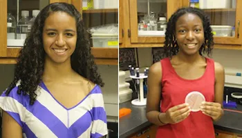 Roxanne Morris '15 and Ariel Parker '15