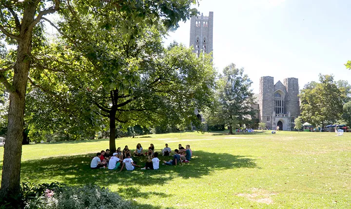 Students on Parrish Beach