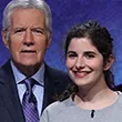 Rebecca Rosenthal '20 with Alex Trebek