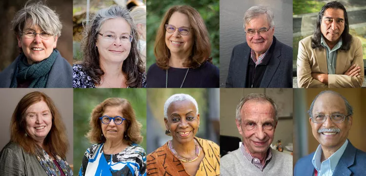 collage of retiring faculty
