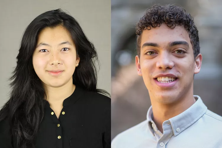 Eriko Shrestha ’19 and Tristan Alston ’22