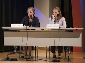 Amanda Epstein '15 and Alexandra Willingham '15