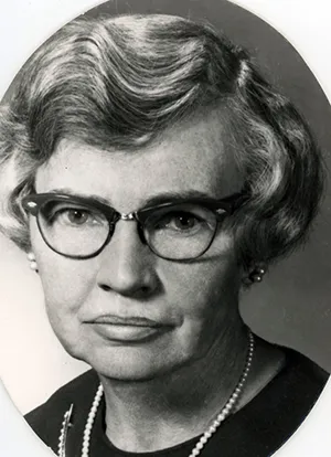 Barbara Yost Stewart portrait as Swarthmore faculty member