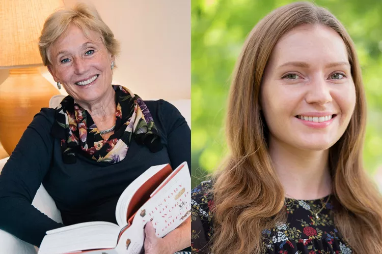Collage of Roz Stone (left) and Elizabeth Drake