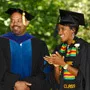 Acting Dean Garikai Campbell '90 meets each senior before they cross the stage