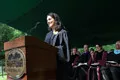 'Some of us are headed off to grad school or to new jobs,' said senior class speaker Natalie Bamdad '11.
