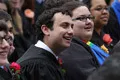 Noah Marks '11, Cecilia Marquez '11, and Ariel Martino '11