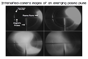 Intensified-Camera Images of an emerging plasma plume