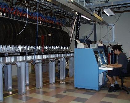 Technician working on the Controlled Shear Decorrelation Experiment (CSDX)