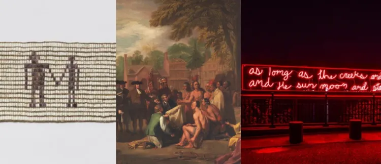 Collage of images of Indigenous people.