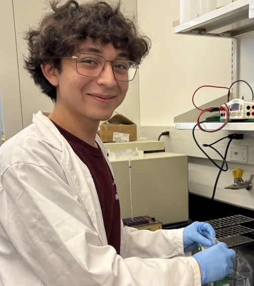 joseph gamez in the lab
