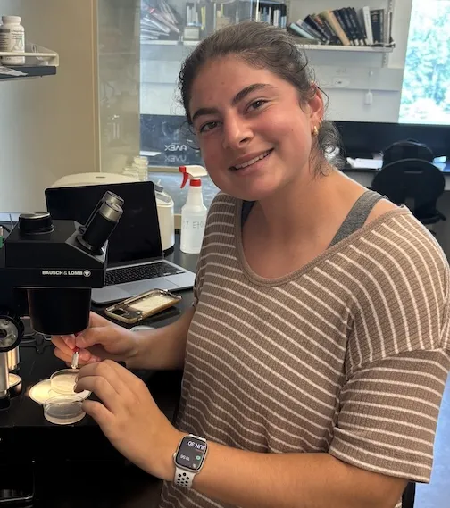 lilly goldberg in the lab