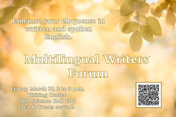 March 27, 2026 ML Forum Flyer