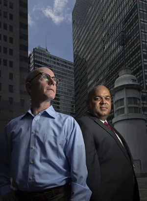 David Crow ’80 and Seth Steed ’01 portrait.