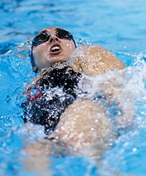 Surpiya Davis backstroking