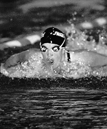 Jill Belding Greenleaf in pool