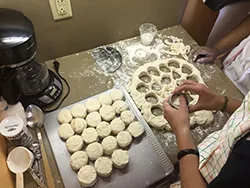 Making biscuits