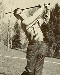 Harry Haverstick with golf club