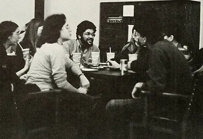 Kip Davis '75 in an old yearbook picture