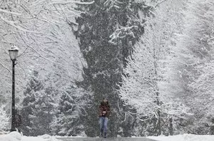 Swarthmore in Snow