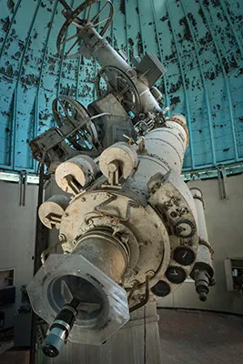 Detail of the eye piece of the telescope