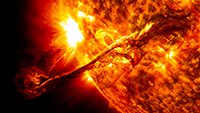 Solar flare image