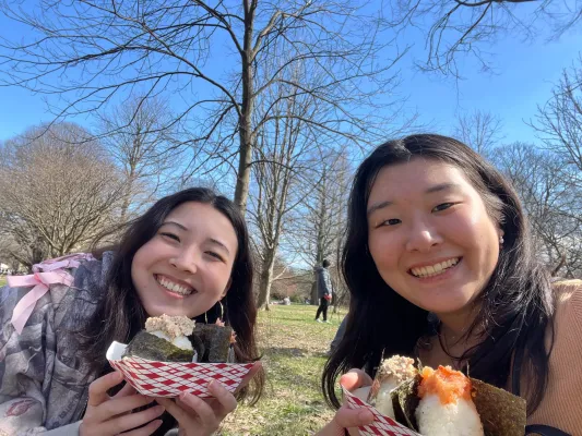 Two students in Swarthmore area