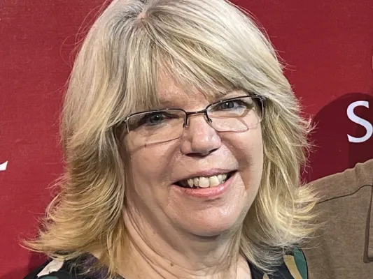 Woman with blonde hair