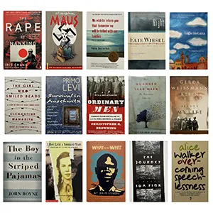 collage image of book covers from Laura's collection