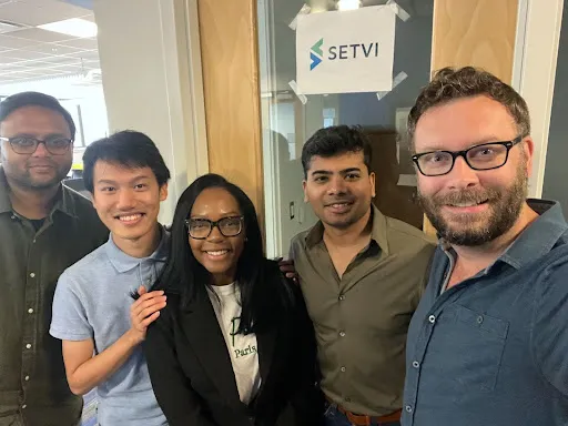 Alex Li with SETVI colleagues