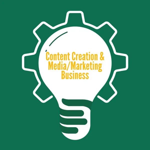 content creation, media, marketing