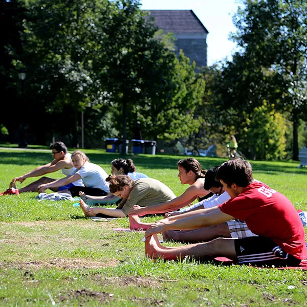Yoga on Parrish Beach