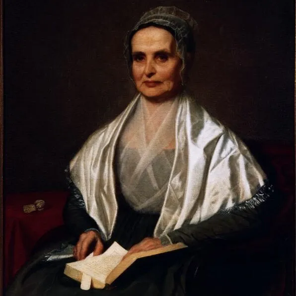 Lucretia Mott portrait, oil on canvas