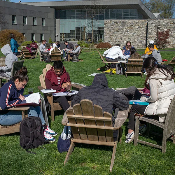 students studying